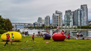 Cosimo Cavallaro. LOVE YOUR BEAN. Charleson Park in Vancouver. 2014 - 2016 exhibition. Photo by Chris Bruntlett.pg
